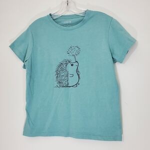 Shein Blue/Green Porcupine Tee, Size XL
